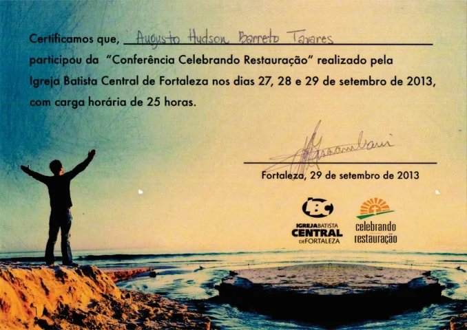 Certificado e reconhecimento Atos Vida 14